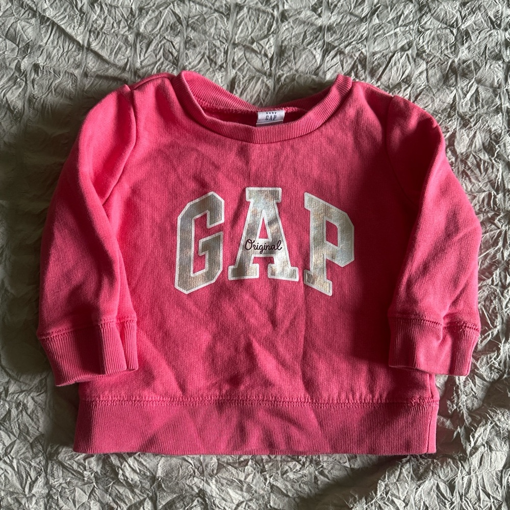 GAP Kids Bright Pink Logo Sweatshirt